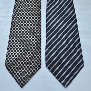 Lanvin Mens Ties %100 SIlk Authentic Crafted in Paris